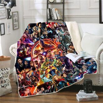 3d Gedrukt Deken Science Fiction Film Flanel Deken Worp Deken Zachte Sofa Deken 120*150cm