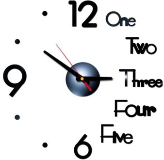 3D Grote Aantal Wandklok Spiegel Wandklok Spiegel Sticker Grote Horloge Sticker Home Decor Uniek Cadeau Diy Muurstickers # BL5