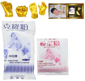 3D Hand & Foot Print mold powder Plaster Casting Kit Handprint Footprint Keepsake Gift Baby Growth Memorial Baby Birthday Gifts