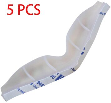 3D Herbruikbare Neusbrug Beugel Zachte Siliconen Gezichtsmasker Houder Fog Gratis Bril Beugel Gezichtsmasker Ondersteuning Ademend Brug Pads 5stk