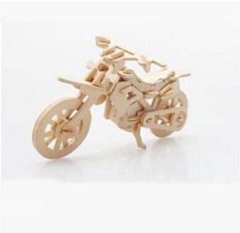 3D Houten Puzzel-Motorfiets