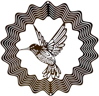 3D Hummingbird Gegoten Klokken Wind Rvs Rijm Kamer Balkon Metalen Hanger Deur Opknoping Decoratie Accessoires Outdoor