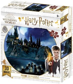 3D Image Puzzle - Hogwarts (500)