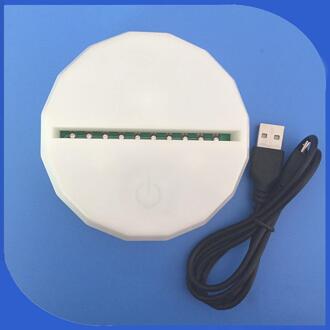 3D Led Lampvoet Lichtgevende Nachtlampje USB Touch 7 Kleuren Veranderen Lamphouder Verlichting Base Armatuur Vervanging Tafellamp bases