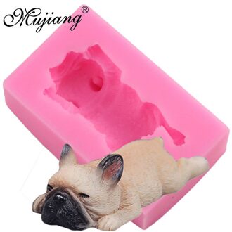 3D Leuke Hond Zeep Siliconen Kaars Mallen Diy Bakken Fondant Cake Decorating Gereedschap Jelly Snoep Chocolade Polymeer Klei Gumpaste Mold