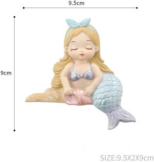 3D Leuke Mermaid Hars Schakelaar Sticker Muursticker Accessoires Plug Socket Decoratie Kids Meisje Slaapkamer Poster Op-Off Ornament 1