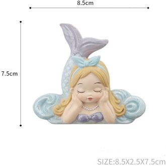 3D Leuke Mermaid Hars Schakelaar Sticker Muursticker Accessoires Plug Socket Decoratie Kids Meisje Slaapkamer Poster Op-Off Ornament 4