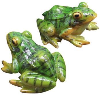 3D Levensechte Kikker Standbeeld Mini Kikker Dier Hars Sculptuur Indoor Outdoor Kunst Ornamenten Voor Tuin Patio Yard Park Decorantion