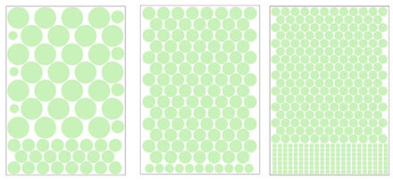 3D Lichtgevende Cirkels Muurstickers Stars Glow In The Dark Luminous Tl Muurstickers Kamer Home Decor Circulaire Decor B