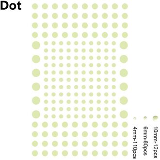 3D Lichtgevende Decal Slaapkamer Ceilling Home Decor Glow In Dark Moon Universe Fluorescerende Bubble Sticker Thuis Slaapkamer Wall Art Decor dot