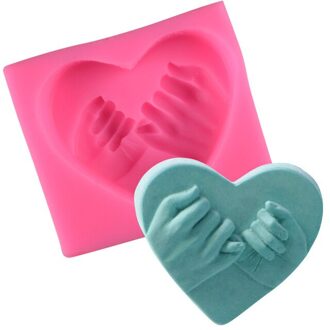 3d Liefde Hart Vormige Zeep Siliconen Mal Diy Cake Candel Chocolade Zeep Mold Mould Fondant Suiker Art Gereedschap Voor Zeep maken