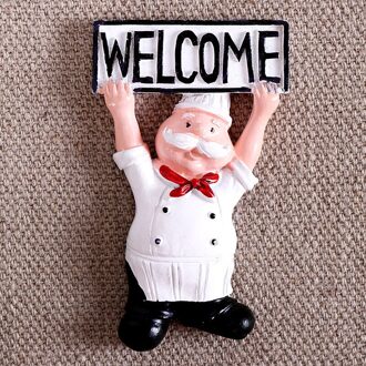 3d Magneet Koelkast Creatieve Cartoon Brood Chef Kok Magneten Voor Koelkasten Voor Notitie En Home Decor 6 Stijlen