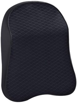 3D Memory Foam Auto Nekkussen Pu Lederen Auto Kussen Taille Rust Kussen Seat Back Rest Lumbale Kussen Voor Auto accessoires 1 Pillow