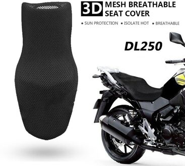3D Motorfiets Mesh Seat Cover Kussen Pad Thermische Isolatie Ademend Zonnebrandcrème Pad Geschikt Voor Suzuki DL250
