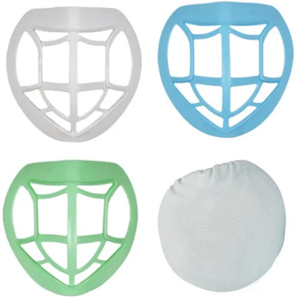 3D Mouth Mask Support Breathing Assist Help Mask Inner Cushion Bracket Food Grade Silicone Mask Breathable Holder