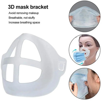 3D Mouth Mask Support Breathing Assist Help Mask Inner Cushion Bracket Food Grade Silicone Mask Holder Breathable Valv Masque