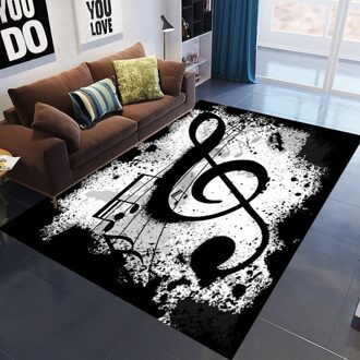 3D Music Note Non Slip Entree Deur Badkamer Mat Indoor Tapijt Keuken Bedroon Woonkamer Vloermatten Deurmat Decor 40x60cm