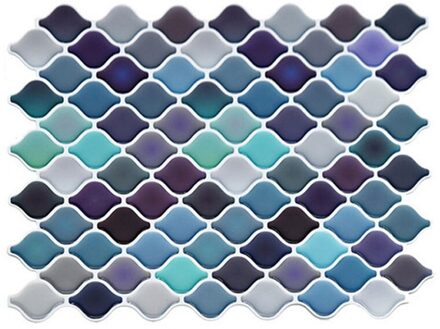 3D Muursticker Huisdier + Pvc Hars Mozaïek Lijm Wandtegel Keuken Olie-Proof Huis Badkamer Waterdicht Decoratie Baksteen sticker