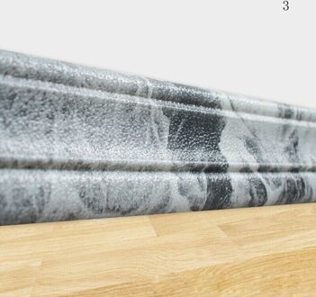 3D Muurstickers Diy Decor Zelfklevende Waterdicht Behang Voor Woonkamer 3D Muursticker Baksteen Crashproof Slaapkamer Decor grijs