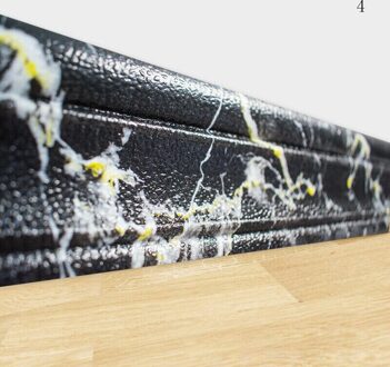 3D Muurstickers Diy Decor Zelfklevende Waterdicht Behang Voor Woonkamer 3D Muursticker Baksteen Crashproof Slaapkamer Decor zwart