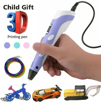 3D Pen Screen DIY 3D Printing Pen With ABS PLA Filament Creative Toy Gift 3 D Printer Pen Drawing For Kids Christmas Birthday