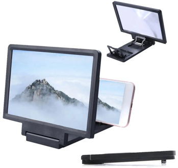 3D Phone Screen Amplifier Universal Portable Mobile Foldable Stand Holder HD Desktop Cellphone Screen Expander Magnifying
