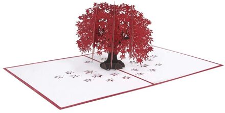 3D Pop-Up Kaarten Esdoornblad Huis Verjaardag Card Anniversary Voor Meisje Kids Vrouw Postkaart Trouwkaarten Groet kaarten stijl 2