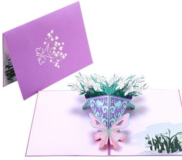 3D Pop Up Wenskaarten Moederdag Handgemaakte Ansichtkaarten Wenskaart Met Envelop F