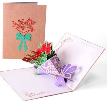 3D Pop Up Wenskaarten Moederdag Handgemaakte Ansichtkaarten Wenskaart Met Envelop