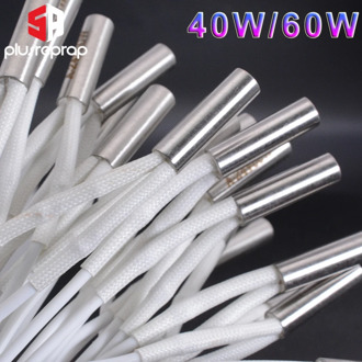 3D Printer 6*20MM 12V/24V 40W 60W Heater Cartridge with 100CM Silicone Cable for V5 V6 Volcano MK8 ender3 CR10 S Hotend Parts