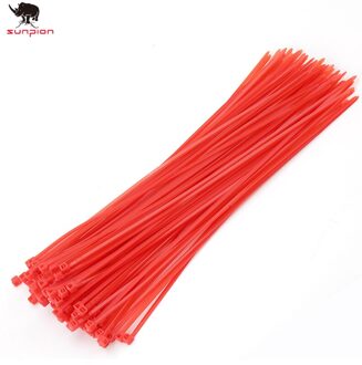 3D printer accessoires 100 stks/zak 5 Kleur 3mm x 150mm zelfsluitende 3D printer Nylon Draad Kabel zip Kabelbinders Rood