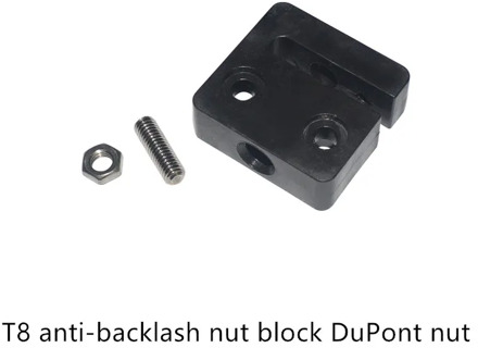 3d printer accessories T type anti-backlash nut block T8 screw 8mm 1set