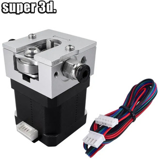 3D Printer Bulldog Extruder DIY kit Bowden All metal sliver 1.75/3.00mm Aluminum with Nema 17 Stepper motor for Reprap mk8 e3d