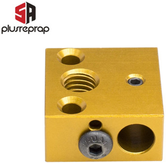 3D Printer CR8 CR10 Printer Head Extrusion Aluminum Heated Block for MK8 Nozzle