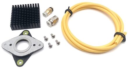 3D Printer Deel Kit Stepping Demper Met Radiator Ptfe Buis PC4 Quick Pneumatische Connector Voor Nema 17 Stepper geel