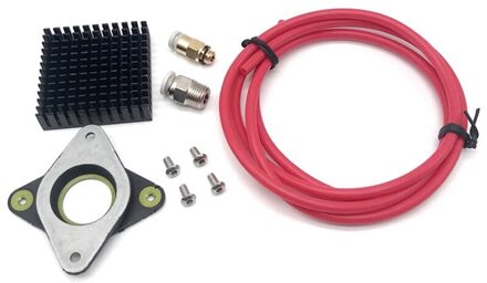 3D Printer Deel Kit Stepping Demper Met Radiator Ptfe Buis PC4 Quick Pneumatische Connector Voor Nema 17 Stepper rood