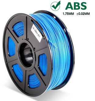 3D Printer Filament Abs 1Kg 1.75Mm Diameter Tolerantie +/-0.02Mm Goede Sterkte Milieuvriendelijke 100% Geen bubble Afdrukken Materiaal 395M blauw