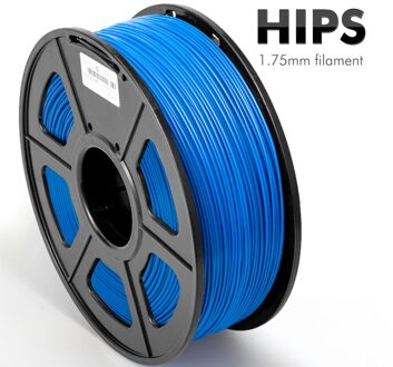 3D Printer Filament Gratis Zes Kleur 1.75Mm Hips Filament Voor 3d Printer Ondersteuning Materiaal Voor Abs/Pla 1Kg/Roll HIPS blauw