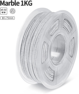 3D Printer Filament Marble PLA 1kg 1.75mm Tolerance +/-0.02mm 2.2LBS Rock Texture Non-toxic Artwork Printing Material with Spool