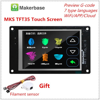 3d printer full color display upgrade assembly MKS TFT35 v1.0 touch screen 3.5 inches LCD unit TFT 35 panel 3.5'' TFT monitor