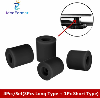 3D Printer Hot Bed Leveling Silicone Column Set 3 Long +1 Short for Ender 3 CR10 CR10S Printer High Temperature Resistance Parts