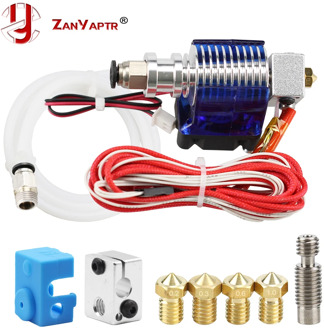 3D Printer J-head Hotend with Single Cooling Fan for 1.75mm/3.0mm 3D v6 bowden Filament Wade Extruder 0.2mm/0.3mm/0.4mm Nozzle