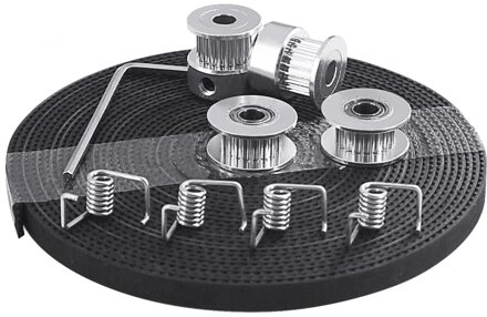 3D Printer Onderdelen GT2 Katrol 20 Tanden Boring 5Mm GT2 6Mm Distributieriem & 2X Rondsel 4X Spanner voor I3 3D Printer Kit