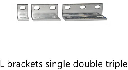 3d printer Openbuilds L type bracket angle aluminum frame single hole double triple