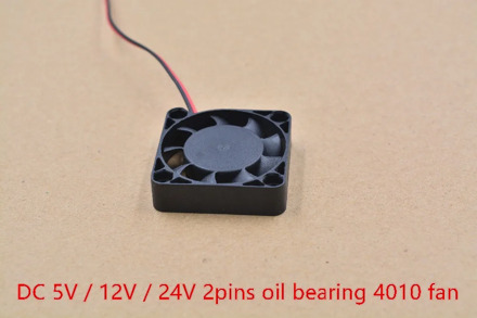 3d printer part fan 4010 2pins 40mm 40x40 x10 mm 4cm graphics card DC 5V / 12V / 24V 4010 2P 1pcs