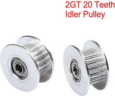 3D Printer Parts 2GT 20 Teeth Synchronus Wheel Idler Pulley GT2 Timing Pulley 16/20Teeh Bore 3MM 5MM Gear For GT2 Timing Belt