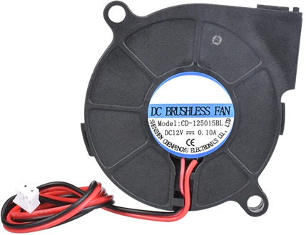 3D Printer Parts 5015 Blower Fan 12V 24V 0.1A Turbo cooling fan 5cm 50x50x15mm 5015/4010/3010 5V Black Plastic Fans For Extruder