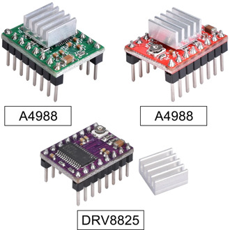 3D Printer Parts A4988 DRV8825 Stepper Motor Driver With Heat sink For SKR V1.3 1.4 GTR V1.0 RAMPS 1.4 1.6 MKS GEN V1.4 board
