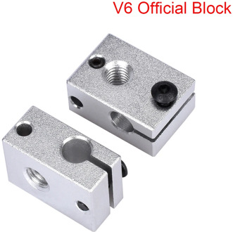 3D Printer Parts E3D V6 Heater Block Official Aluminum Block To J-head Hotend Bowden Extruder V6 Silicone Sock Heater Thermistor