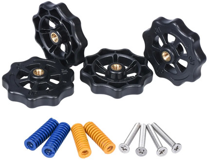 3D Printer Parts Heated Bed Spring Leveling Kit Adjustment Nut+Springs+ Screw Heatbed Kit For CR-10 Ender 3 MK3 hotbed